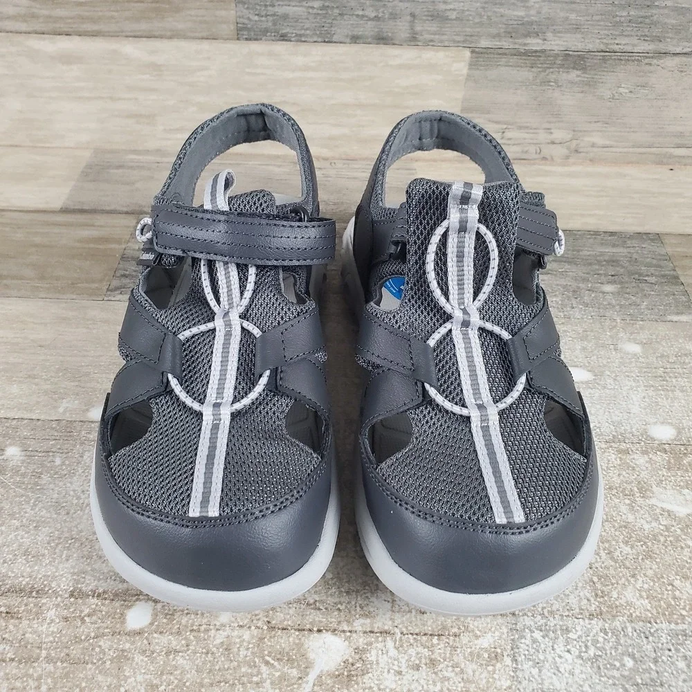 Columbia Techsun Wave Kids Sandal Sz 6 Shark Gary ICE Round‎ Toe Slingback